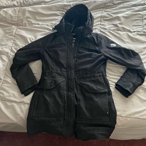 Black Hollister Parka Jacket